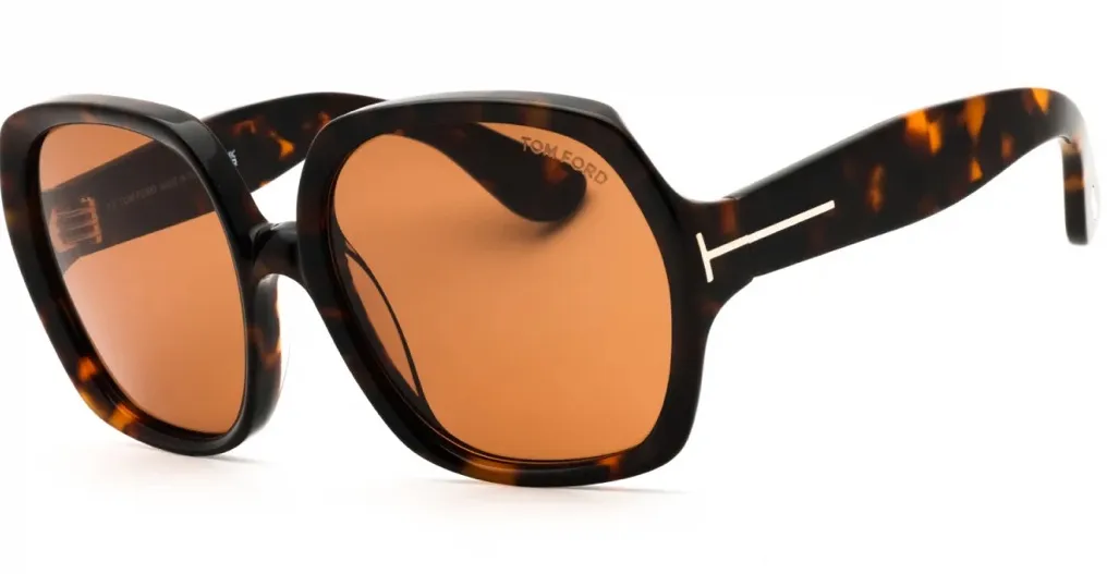 Tom Ford Sunglasses FT1221 52E Dark Havana/Brown - Image 1