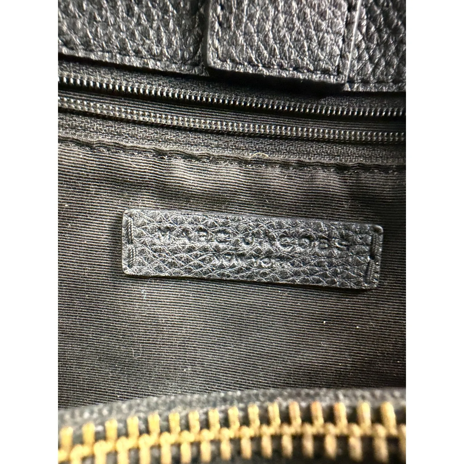 Marc Jacobs Maverick Black Pebbled Leather Triple Compartment Shoulder Bag - Image 7