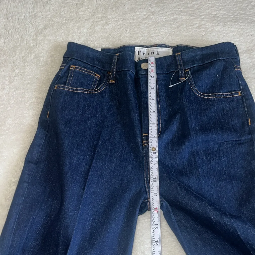 Frank & Eileen Flannigan Flare Leg‎ Jeans Dark Blue Size 29 NWOT - Image 4