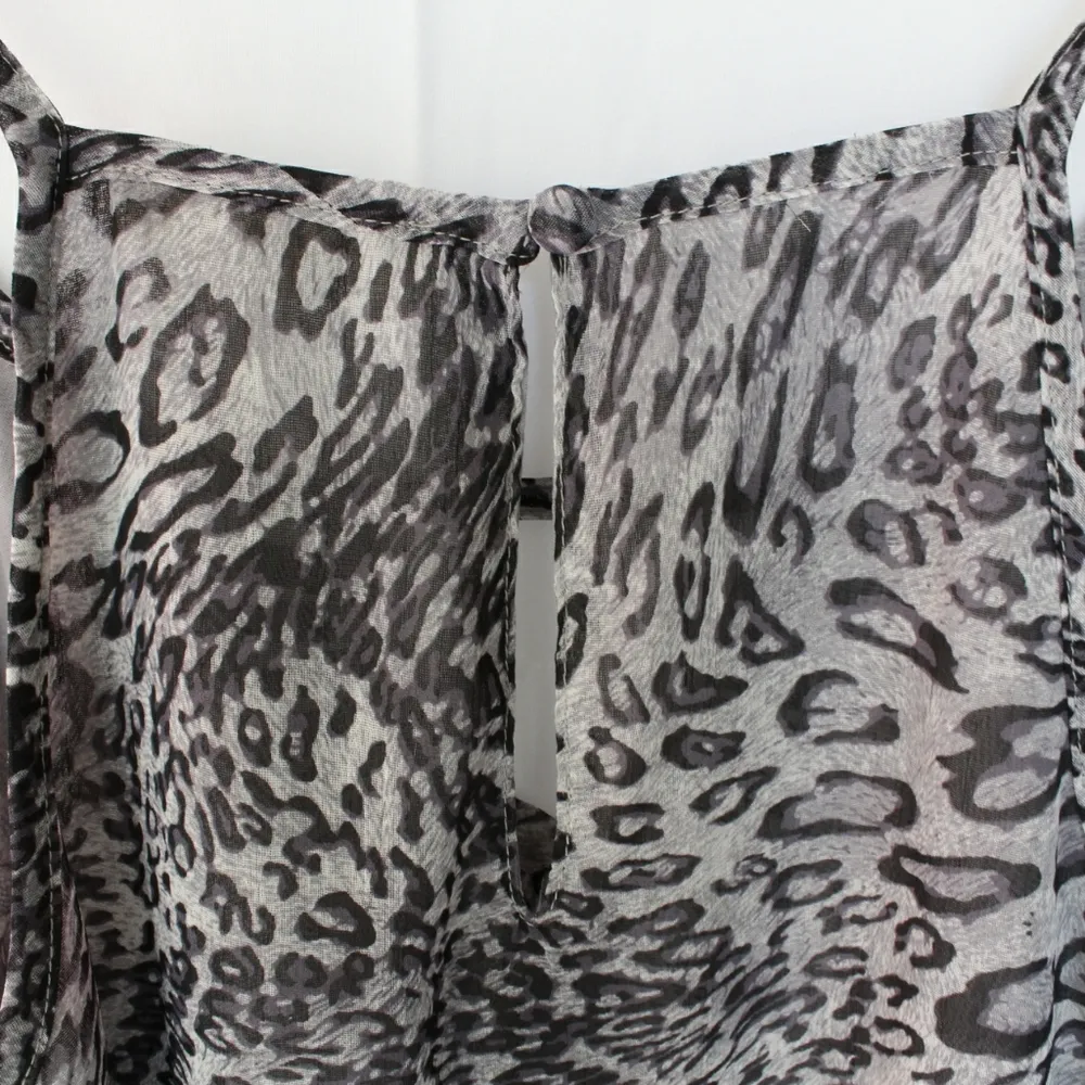 Entro | Gray Cheetah Patterned Tank - Image 6