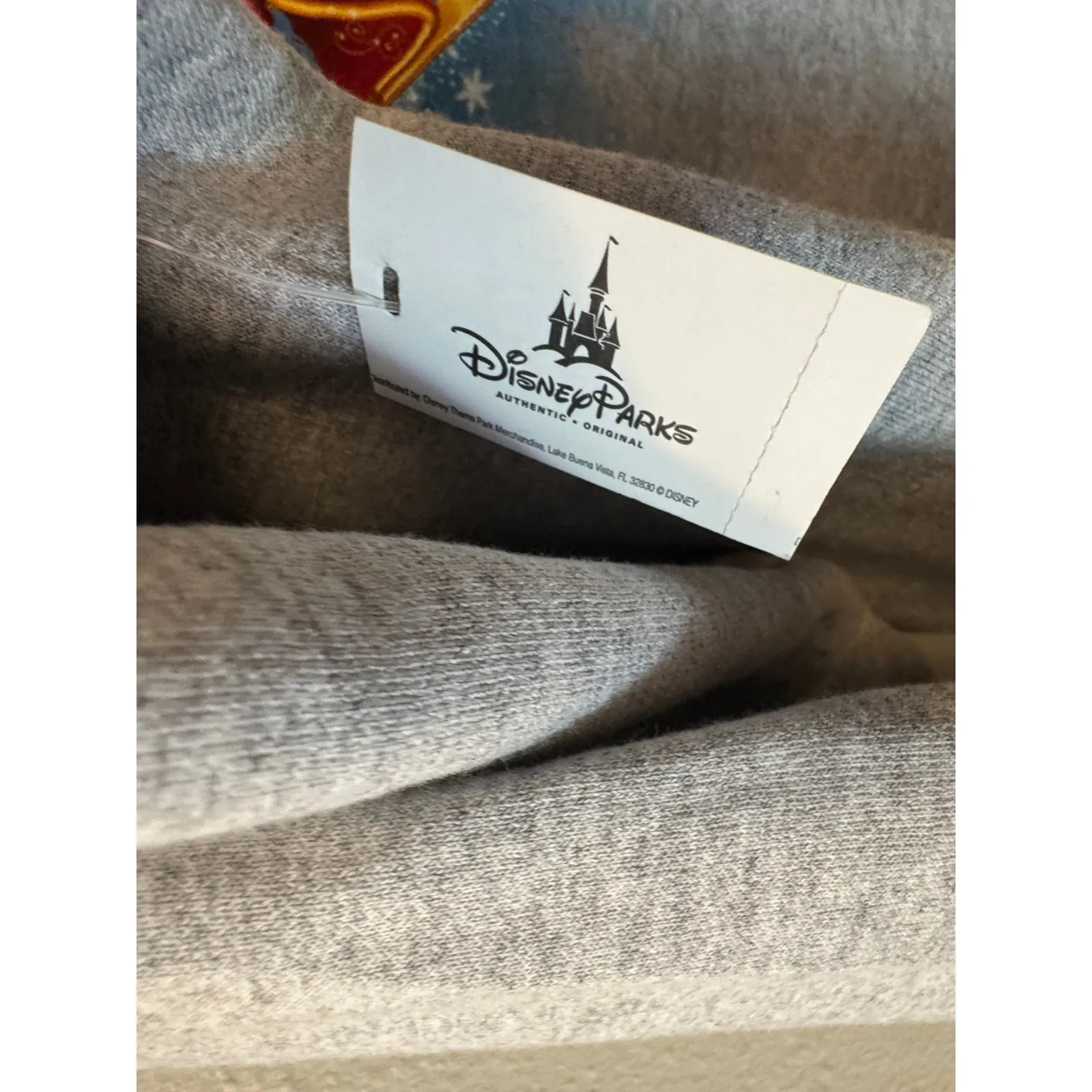 Disney mickey mouse fab 5 Chirstmas grey hoodie adult medium NWT - Image 7