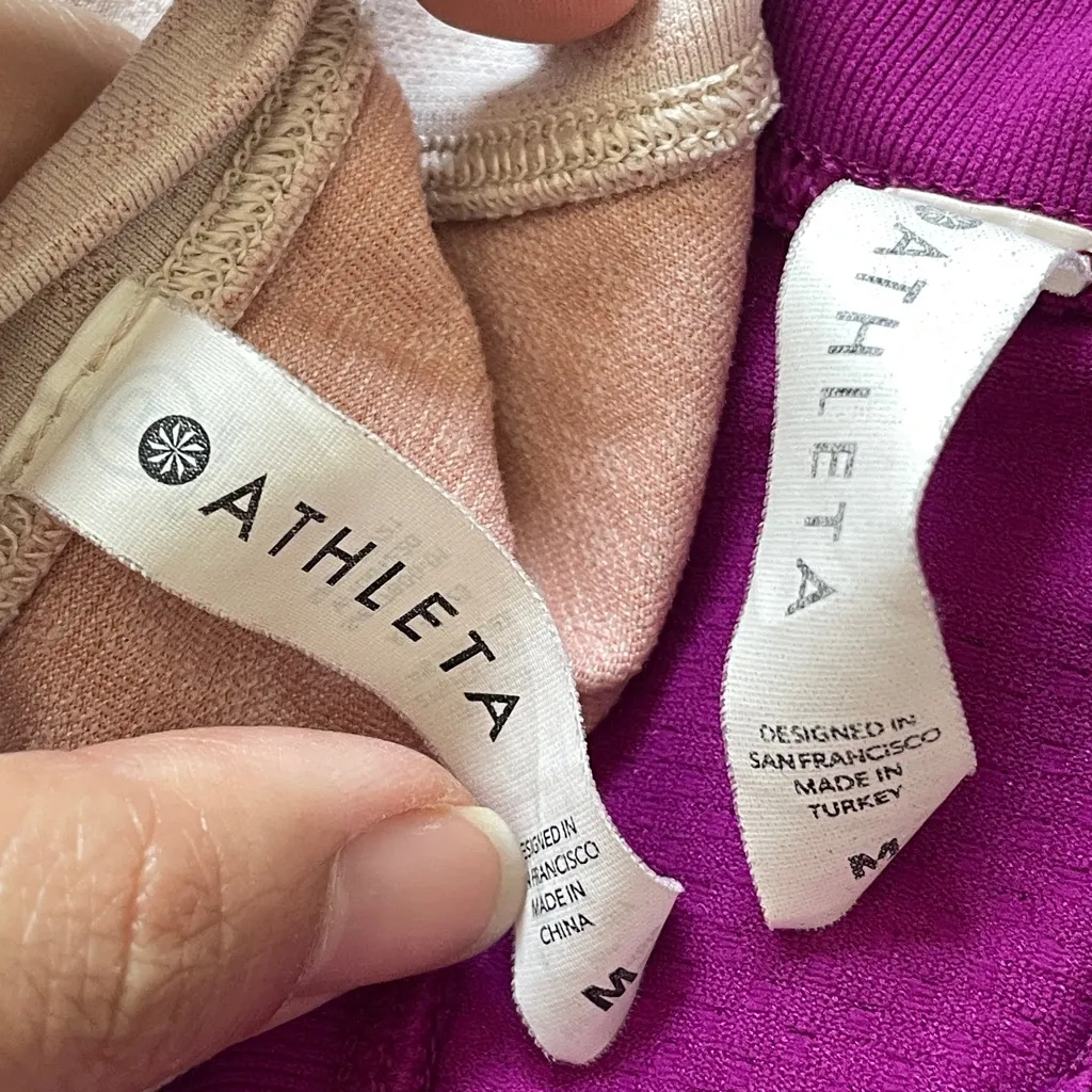 Athleta Workout Tank Tops racerback set of 2 womens Pink (medium) - Image 3