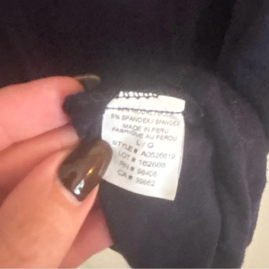 Theory navy blue size large stretch T-shirt dress casual chic minimalist - Image 4