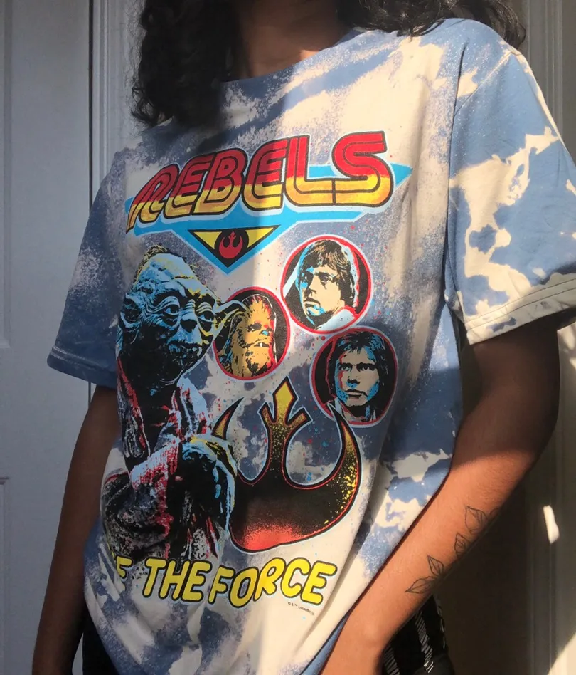 Custom Made Tie Dye Star Wars Tee - Image 4