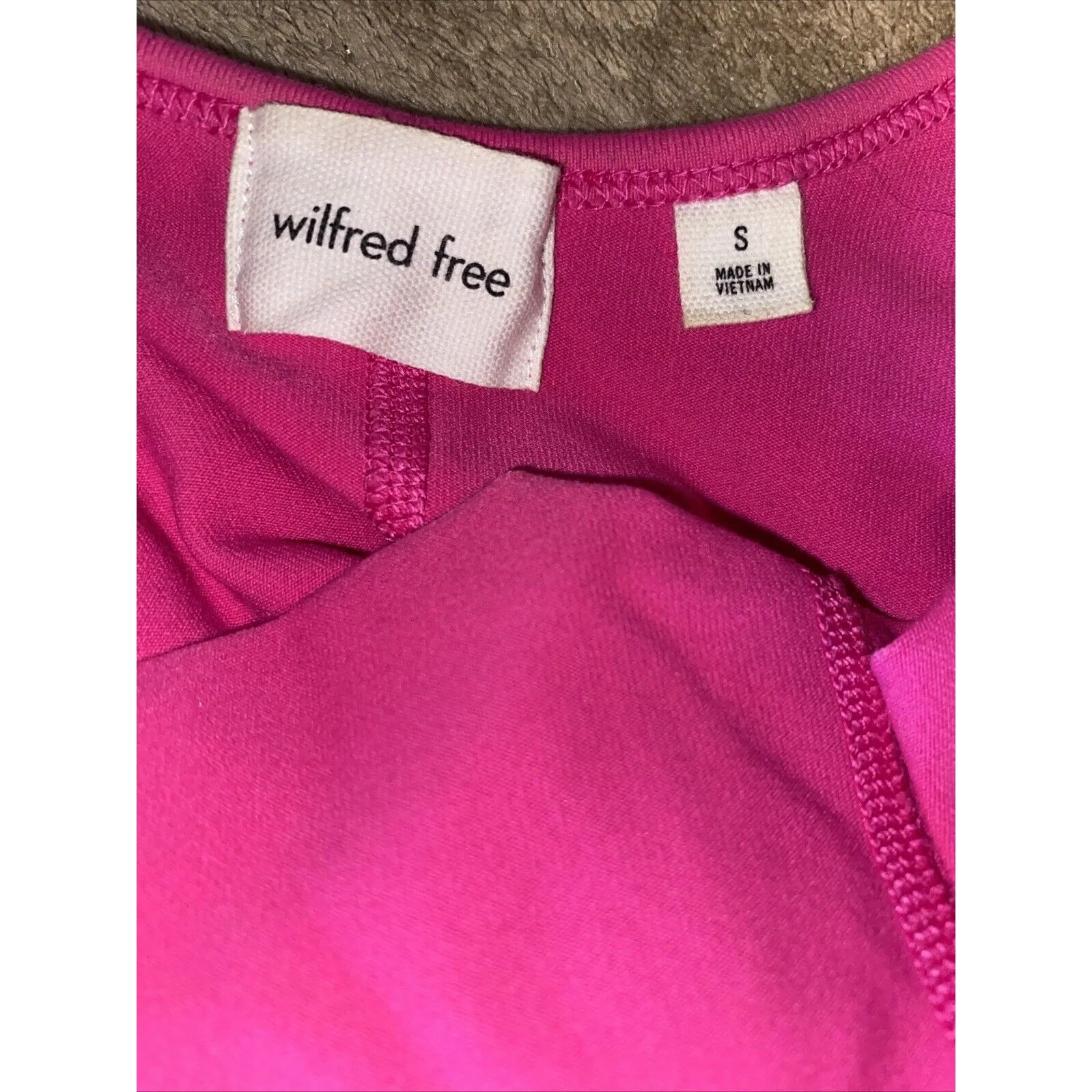 Aritzia Wilfred Free Jumpsuit Women’s Pink Small Athletic Flare Stretch EUC - Image 13