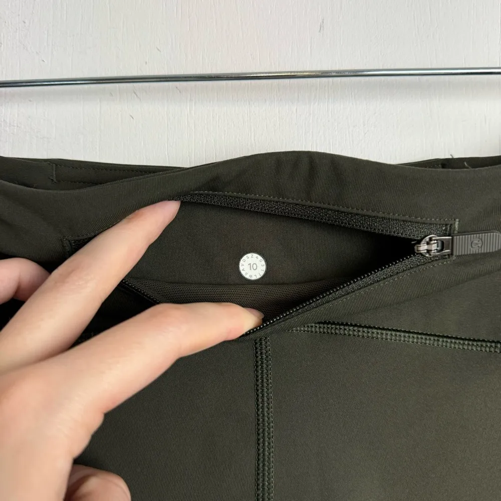 Lululemon Speed Up Tight Sz 10 Olive Green Full On Luxtreme Pocket Leggings - Image 16