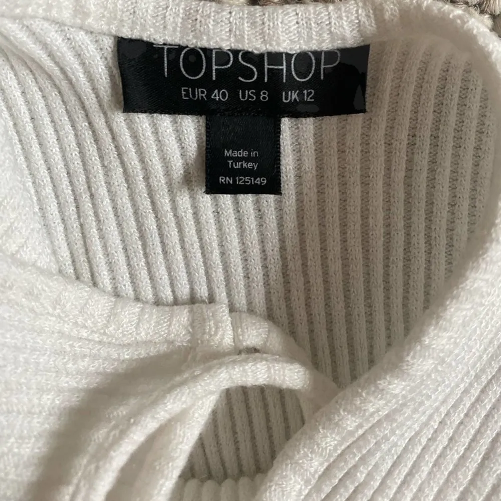 Topshop White Sleeveless Fit & Flare Mini Dress - Image 2