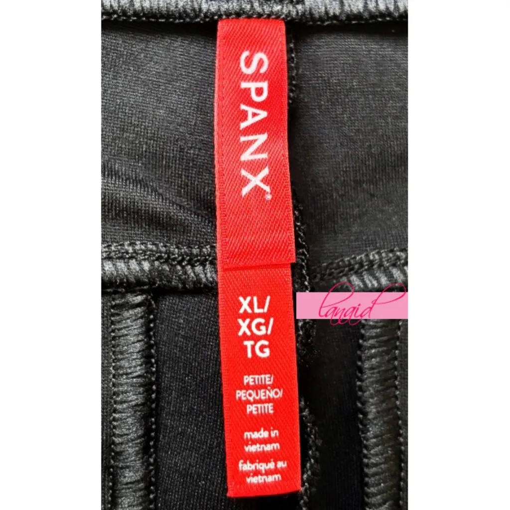 Spanx Perfect Pant Hi-Rise Flare Black Ponte High-Waisted Shapewear Trousers XLP - Image 11