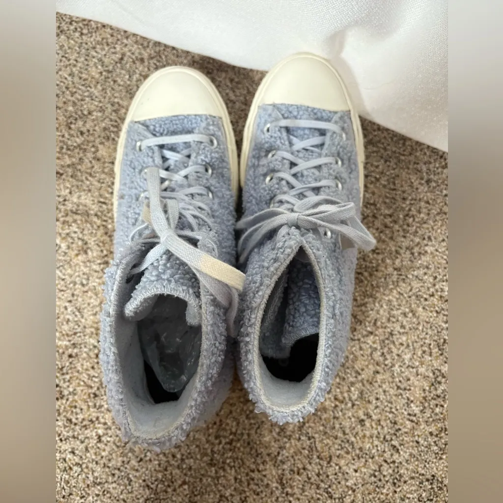 Converse Chuck Taylor All-Star Hi Lift ‘Cozy Club’ Trainer Fuzzy Sherpa Platform - Image 6