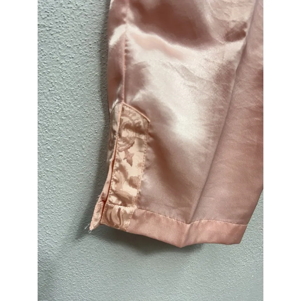 Vintage Victoria’s Secret Gold Label 2 Pc Pajama Sleepwear Set Sz M Purple Satin - Image 13