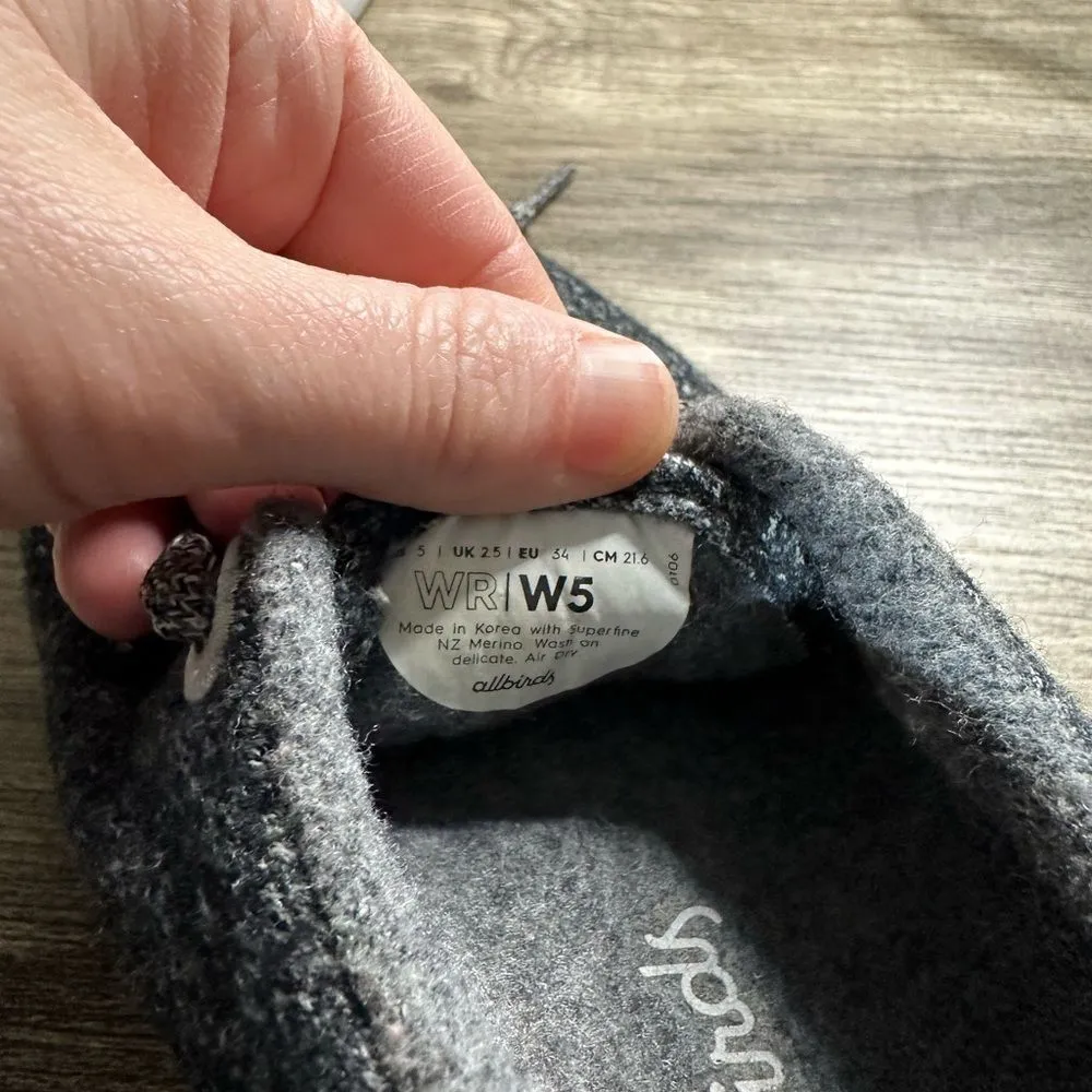 Allbirds Grey Women’s 5 Wool Runners/Sneakers - Image 7