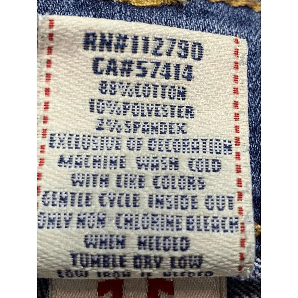 True Religion Women’s Billie Mid Rise Straight Leg Jeans Medium Wash Blue Sz 29 - Image 8