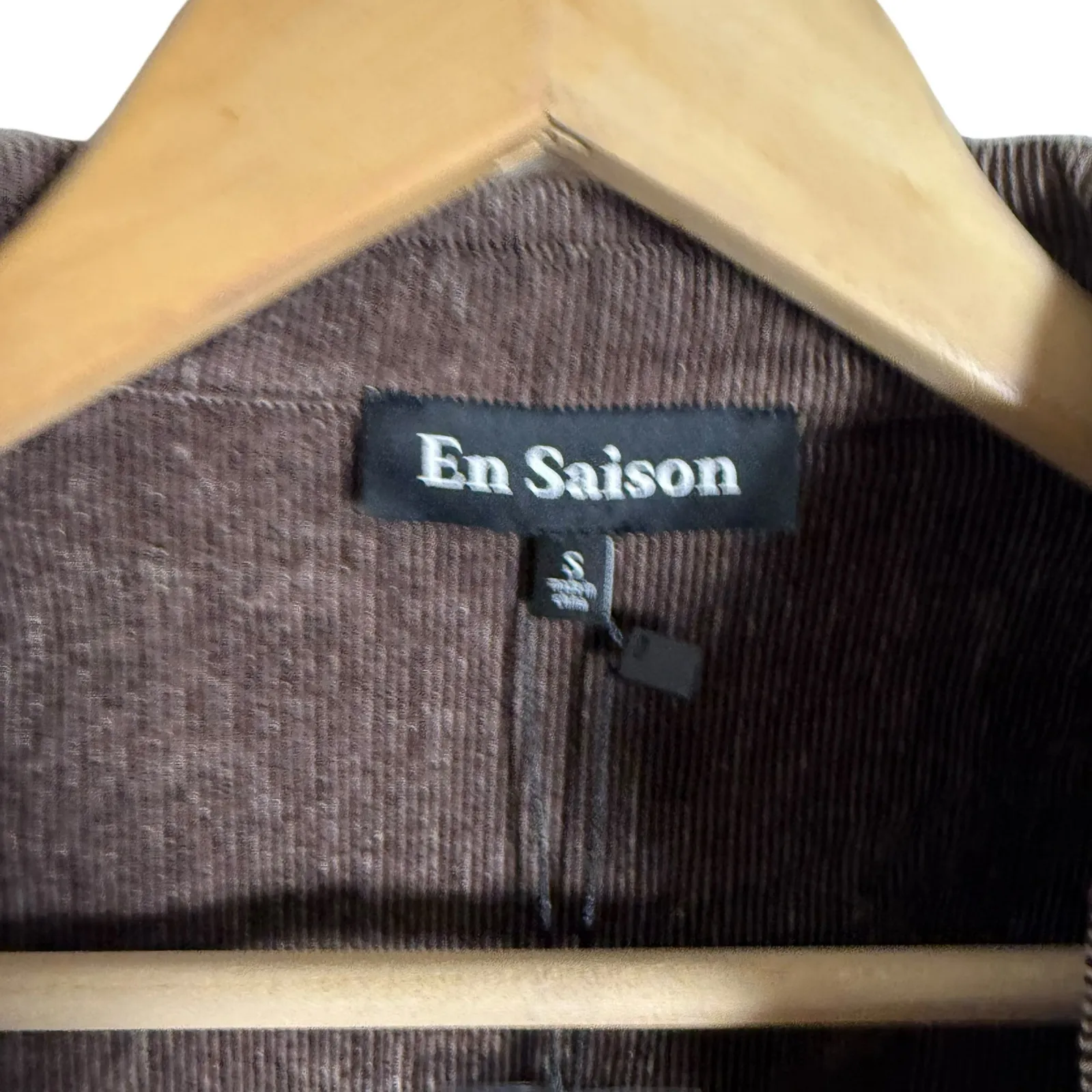 En Saison Route Wrap Brown Corduroy Wrap V - Image 6