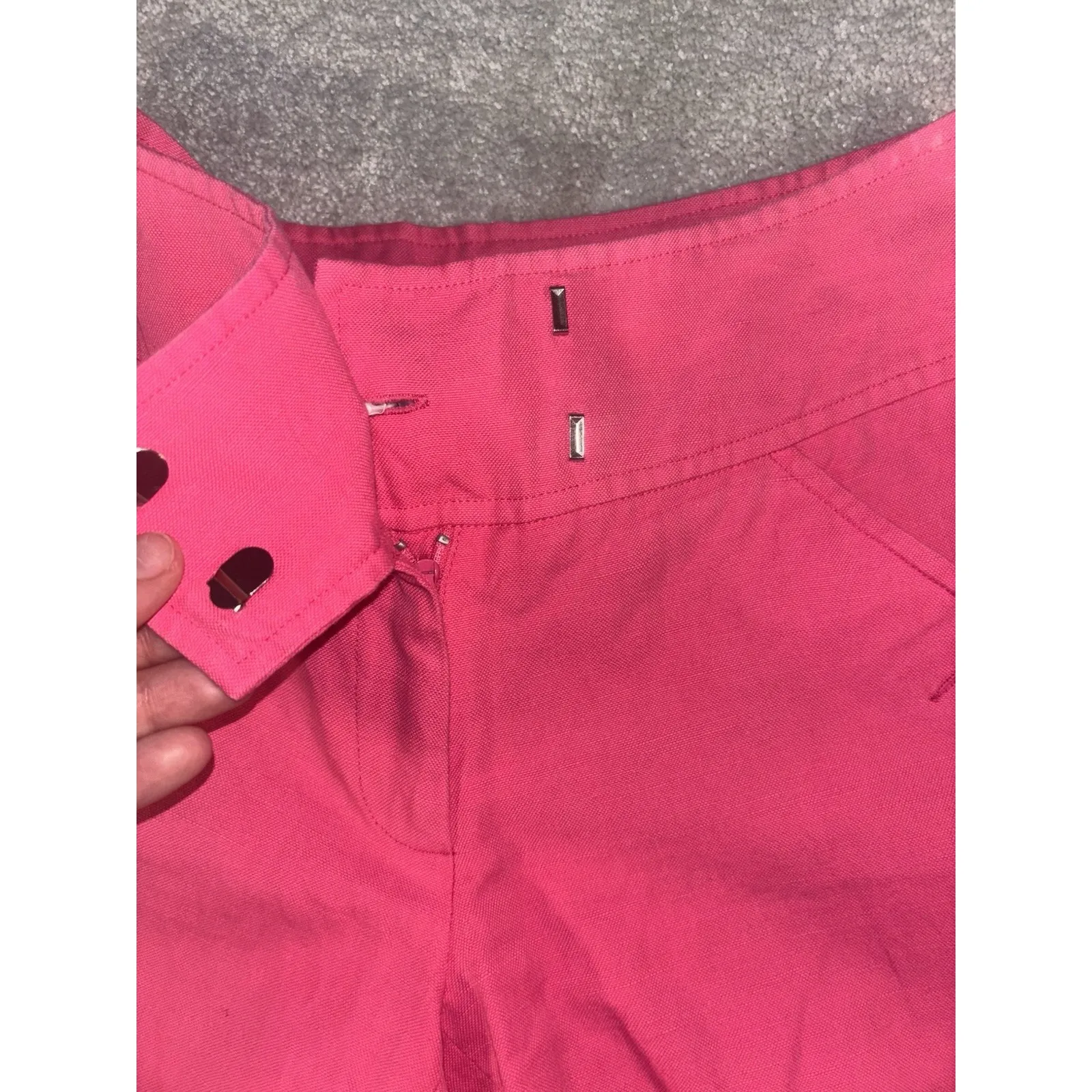 lilly pulitzer pink wide leg linen blend pants vintage size‎ 0 - Image 4