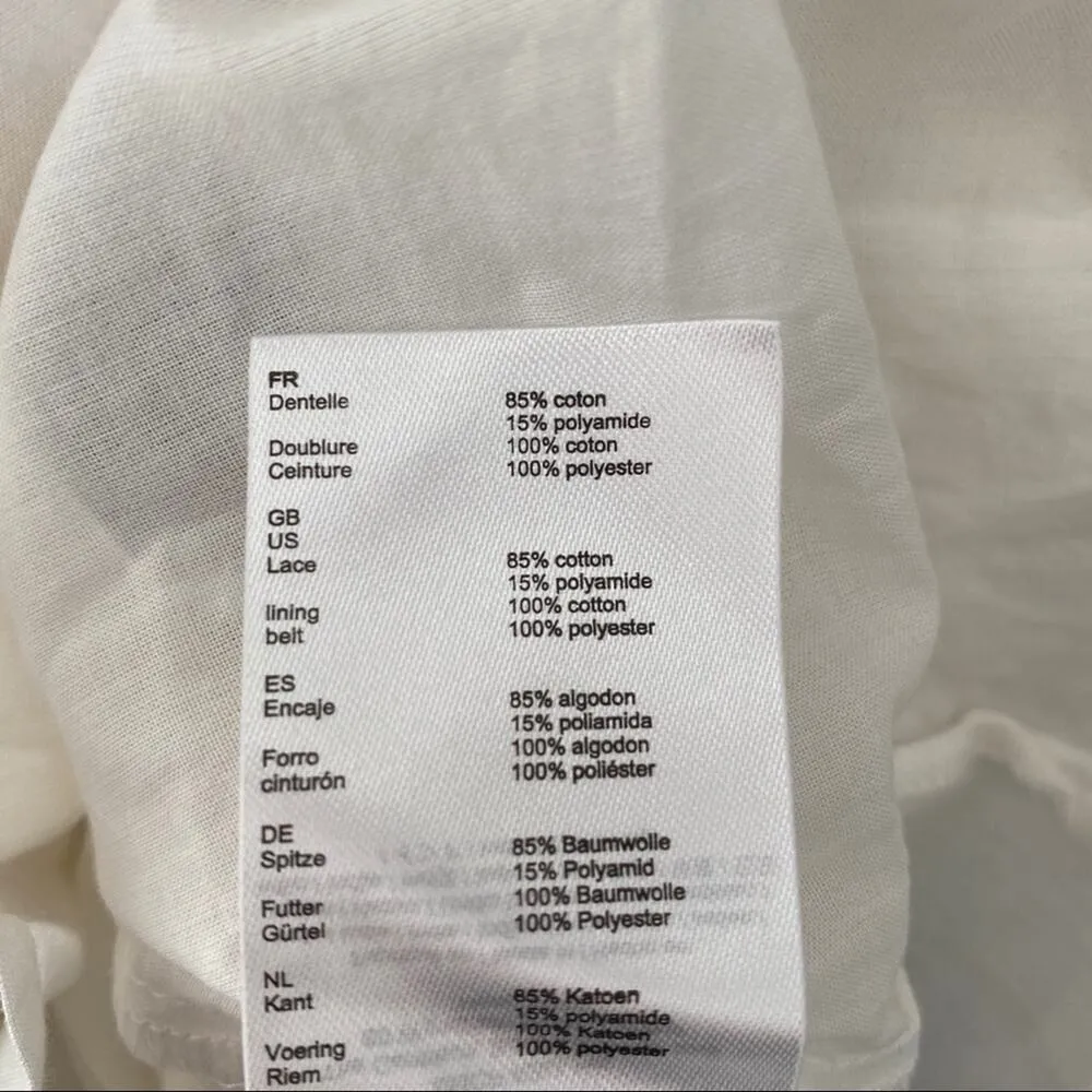 Maje Limba Cream Lace Long Sleeve Ruffle Shirt - Image 12