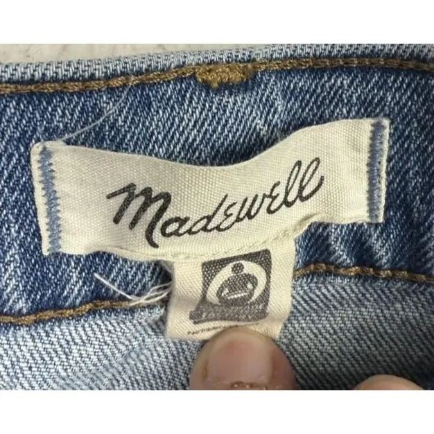 Madewell Jeans Womens 26 Blue The Perfect Vintage Jean High Rise Frayed Hem - Image 3