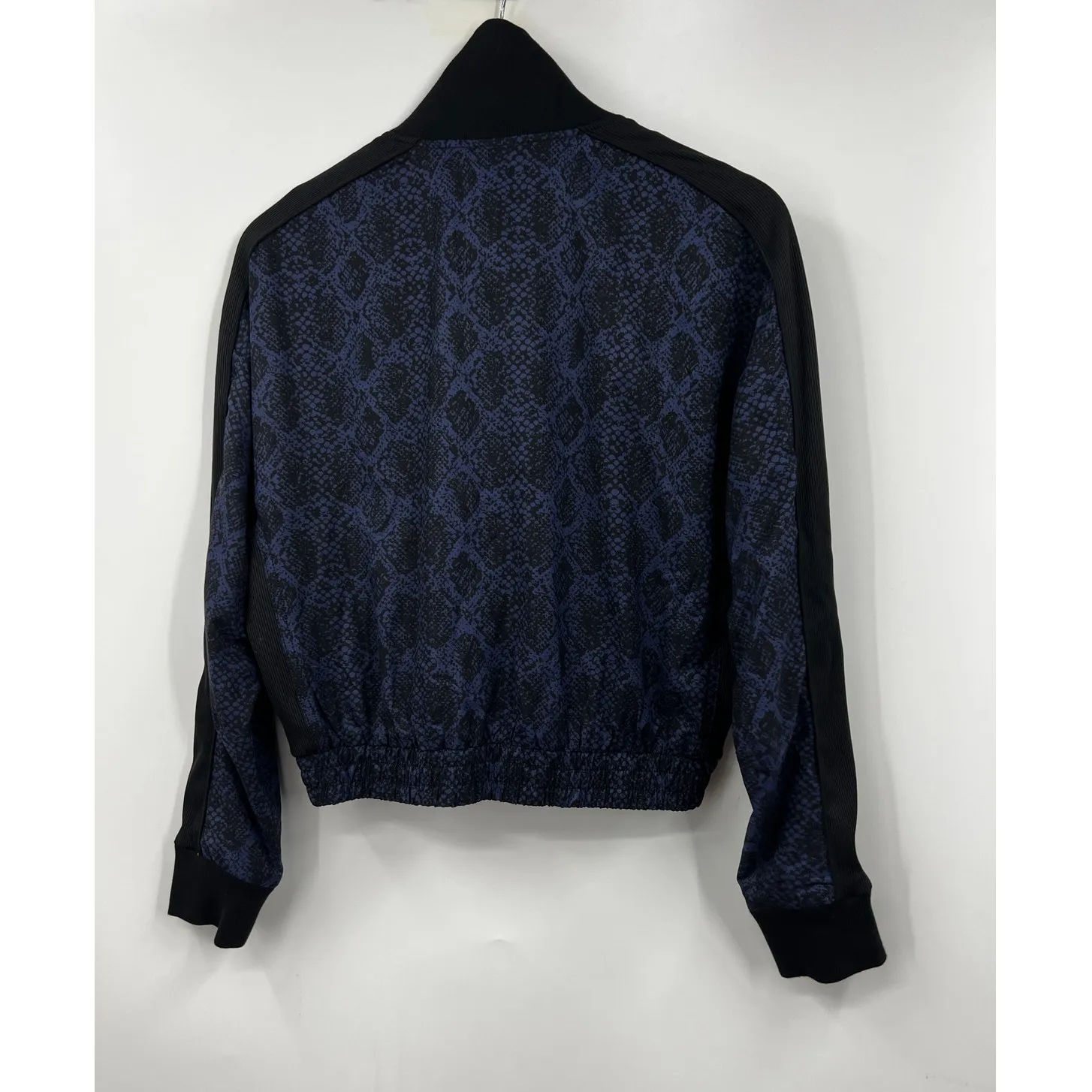 Athleta Jacket Womens Brooklyn Track Bomber Pullover‎ Python Blue Size XXS - Image 8