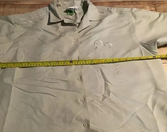 Vintage the disney company button down woman’s brown shirt 2XL - Image 2