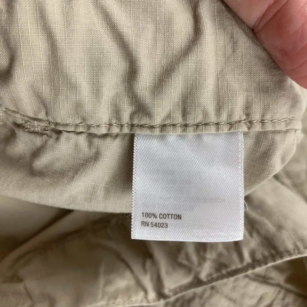 Old Navy Retro Khaki Canvas Roll Cuff Pant 8R - Image 4