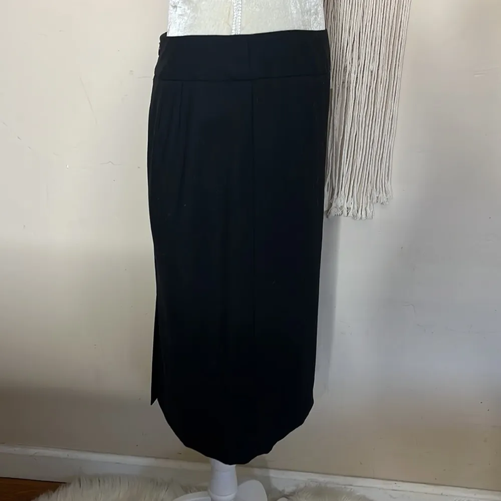 Ann taylor loft • wool rose embroidered pencil skirt vintage - Image 11