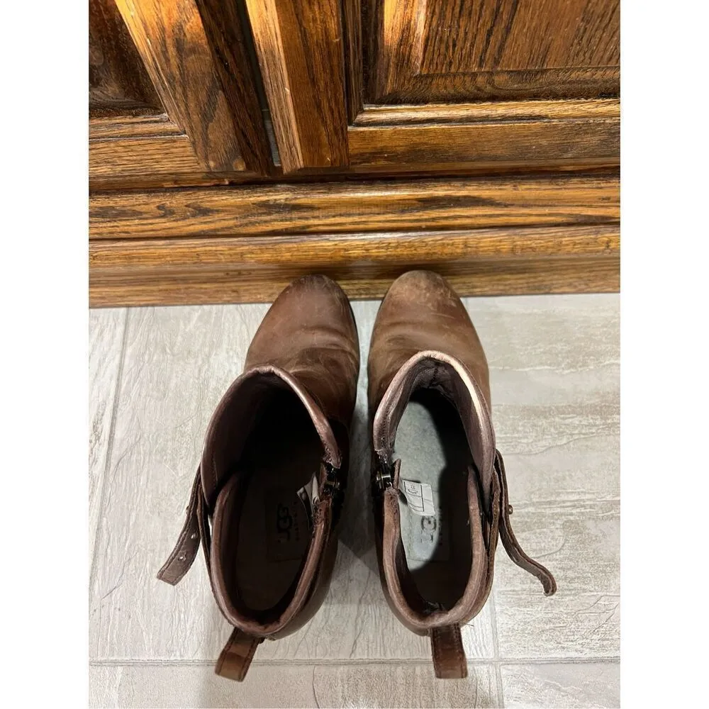 Ugg Waterproof Wedge Boots Woman’s Size 9 Side Zip - Image 11