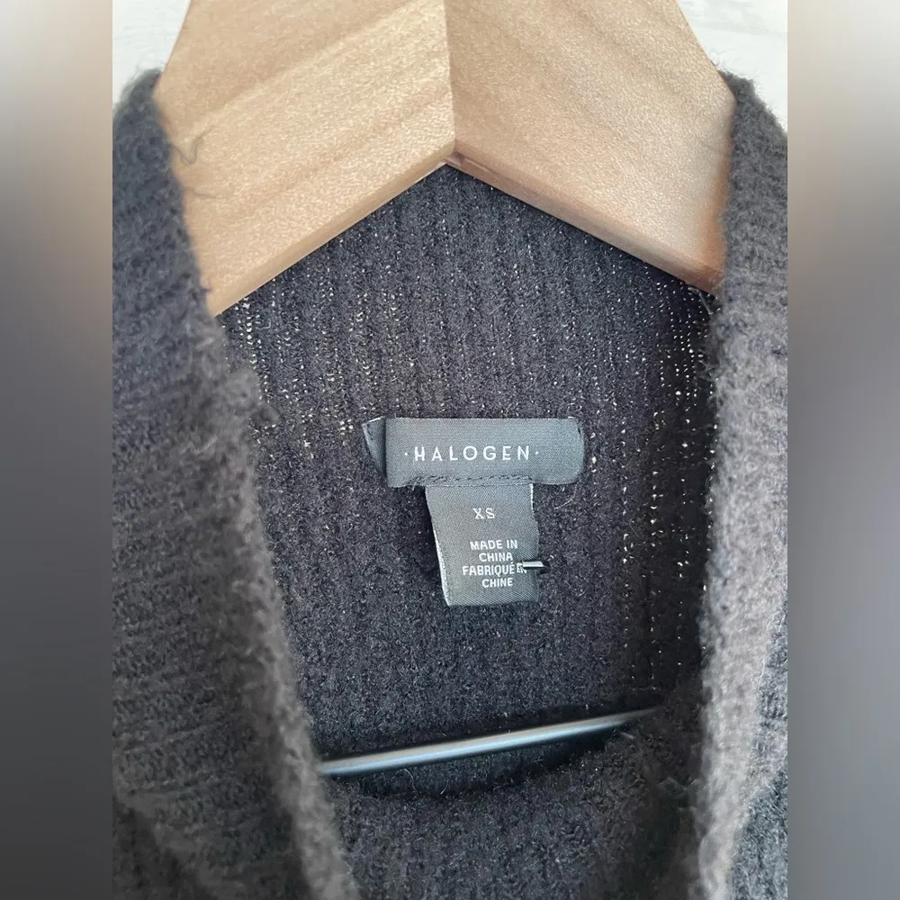 Halogen Puff Shoulder Sweater Black Size XS - Image 5