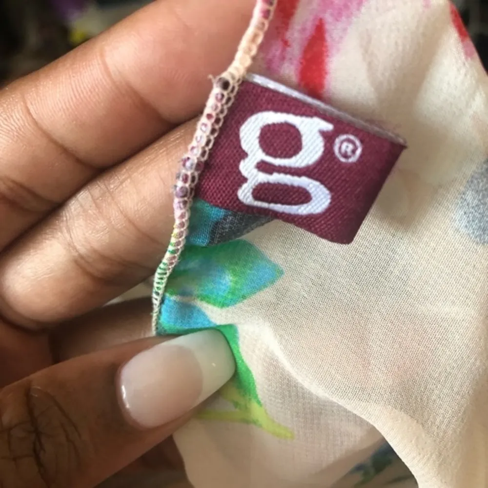 Gena Accessories Open Floral Sheer Kimono/Duster Orange Size undefined - Image 9