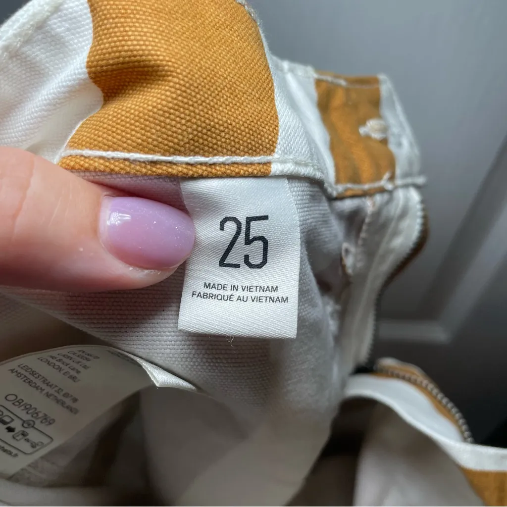 Urban‎ Outfitters BDG Joey Striped High Rise Wide Leg Pants Size 25 - Image 7