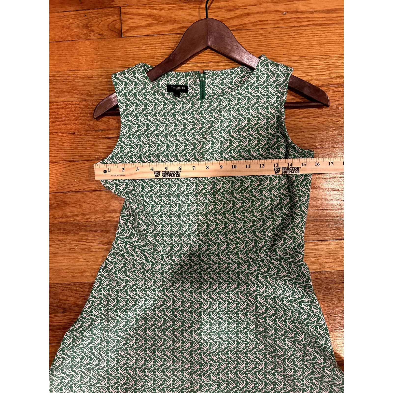 Talbots Petite Smaill Sleeveless A-line Flare Dress Eyeglass Design Kneelength - Image 4