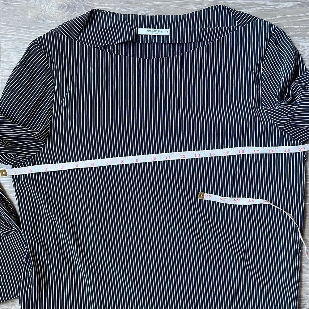 M.M Lafleur Rampling Top, Navy/White Stripe - Image 11