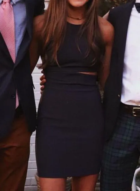 Navy Blue Likely Cocktail Dress - Image 2