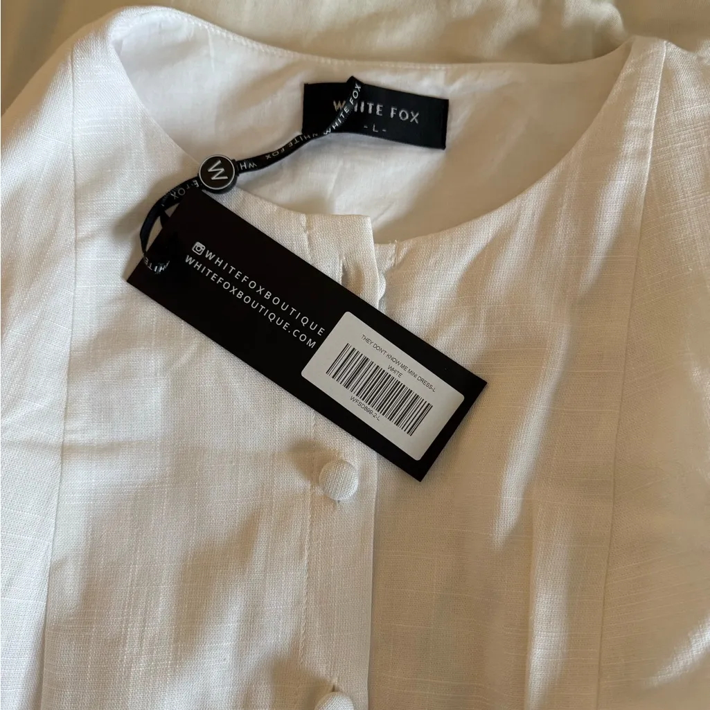 NWT White Fox Ivory Button-Up dress - Image 2