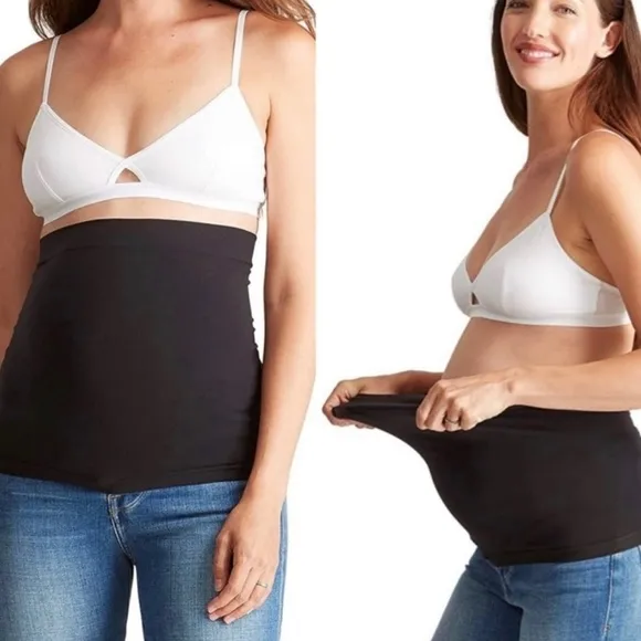 Beband by Ingrid & Isabel Black Lightweight Maternity Belly Band Size undefined - Image 2