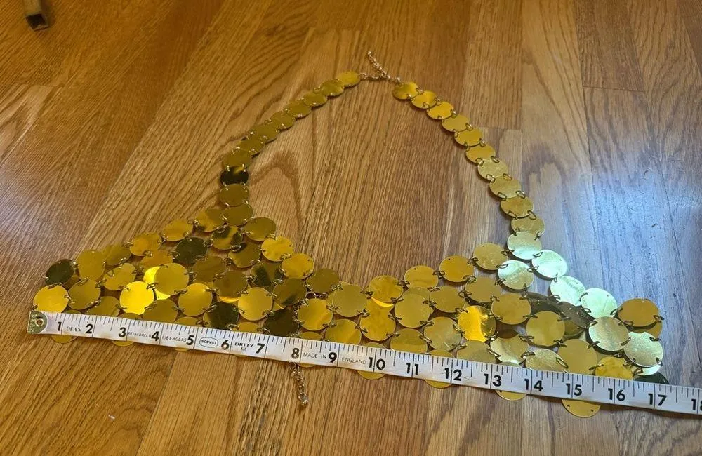 Gold Chainmail Women Top one size - Image 8