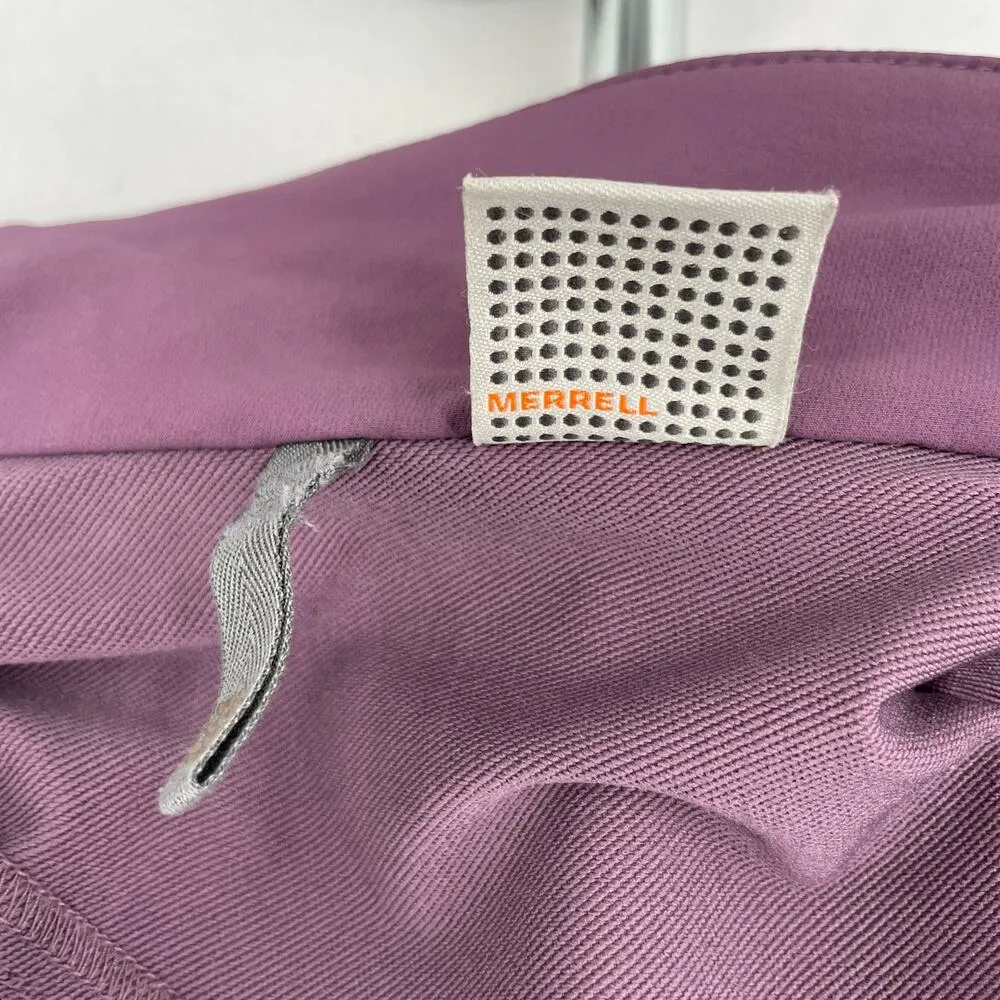 Merrell Purple Softshell Jacket Full Zip Up Hiking Outdoor Coat Gorpcore Size M - Image 10