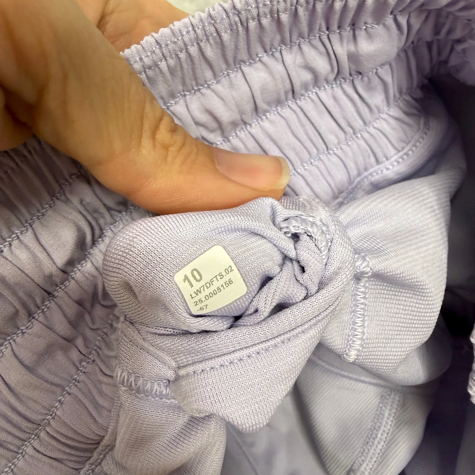 Lululemon Hotty Hot High-Rise Lined Short 4" Lace Trim Lavender Frost Size 10 - Image 7