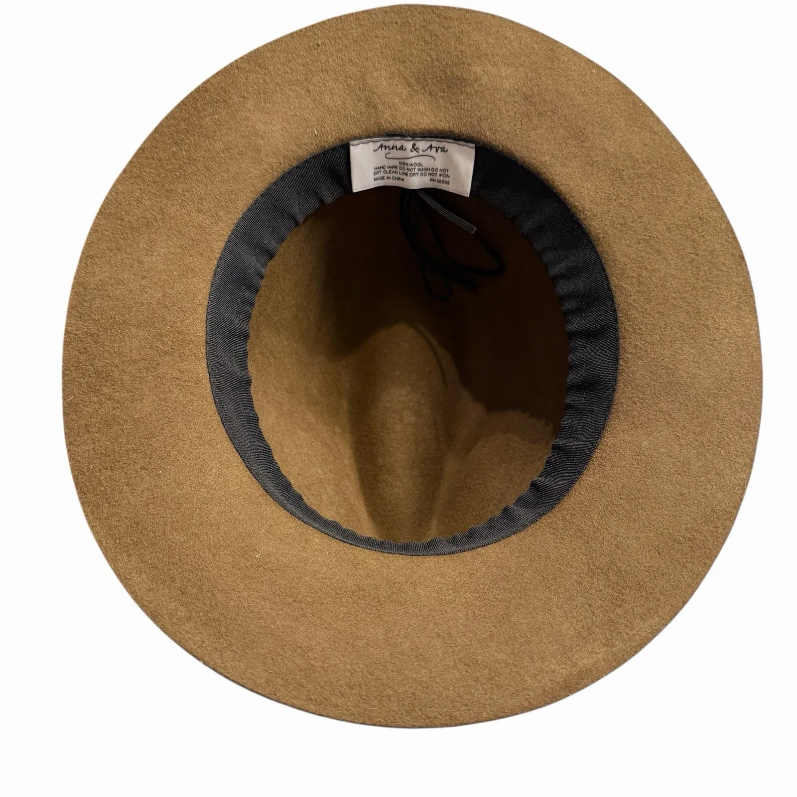 Anna & Ava Women 100% Wool Fedora Hat Brown Western Rancher Wide Brim Boho Fall - Image 7