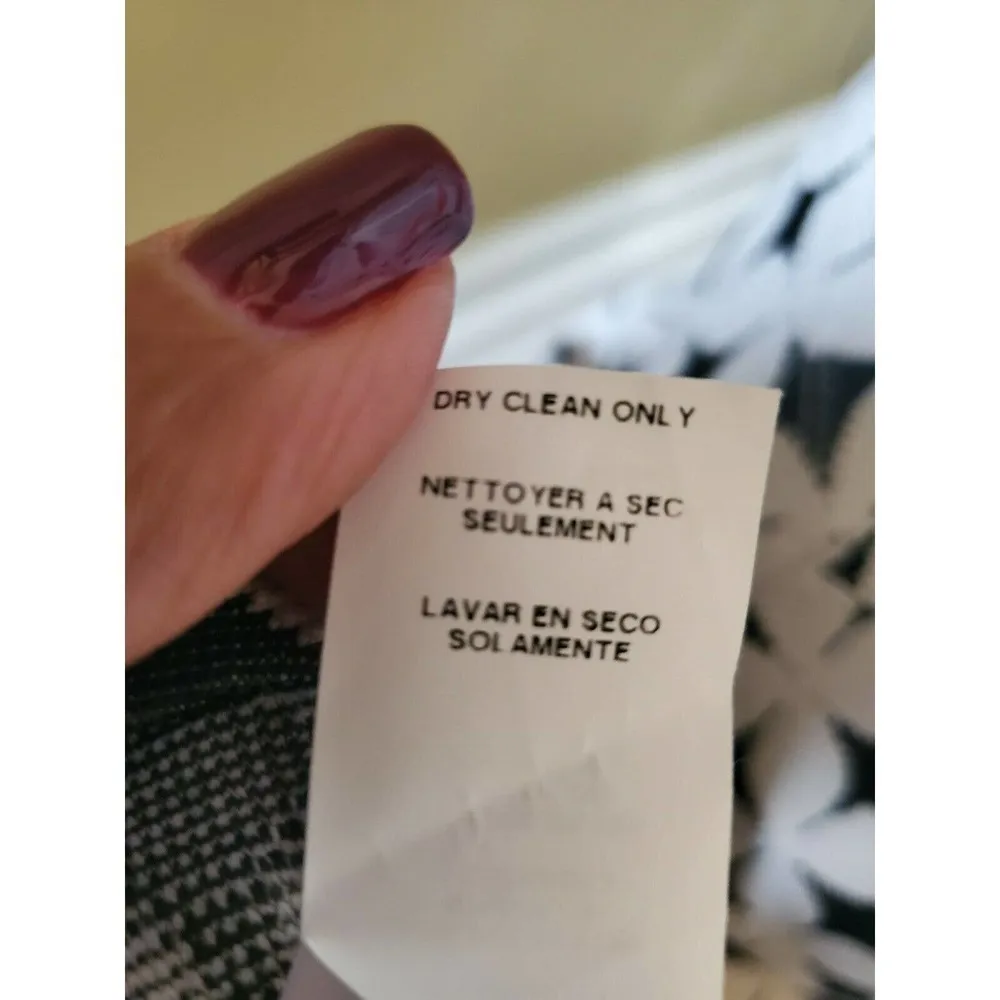 Karen Kane Black/White Fit/Flare Scuba Dress XS - Image 10