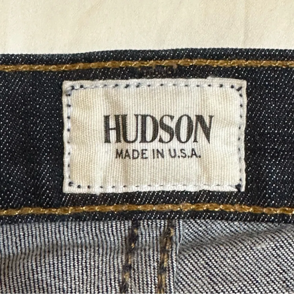 Hudson NWOT Juliette Refine Super Skinny Dark Denim Split Hem Jeans 27 Punk - Image 9