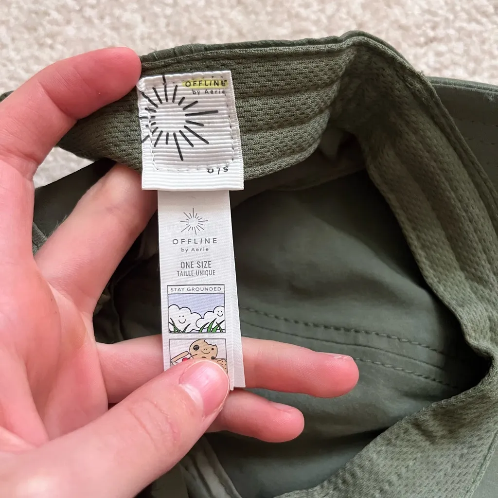 Aerie Olive Sage Green Baseball Hat Athletic - Image 2