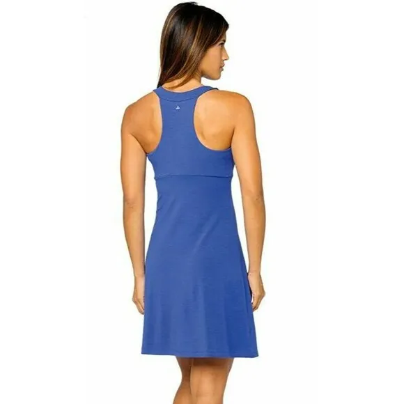 New Womens NWT PrAna Shauna Dress Bra M Blue Tank Casual Work Summer Nice Sexy Size M - Image 2