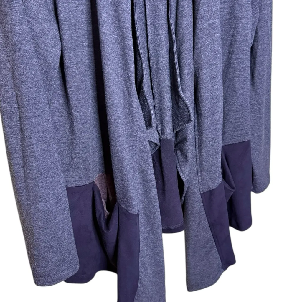 Logo Lori Goldstein Women’s Medium French Terry Cardigan Pockets A281027 - Image 6