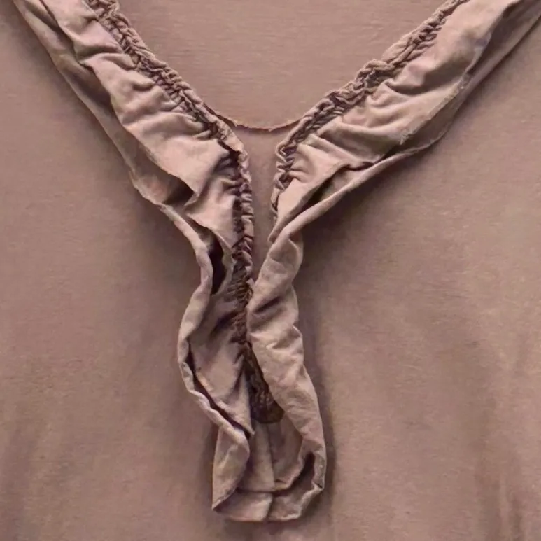 Garnet Hill Pima Cotton Top Brown XL‎ - Image 5