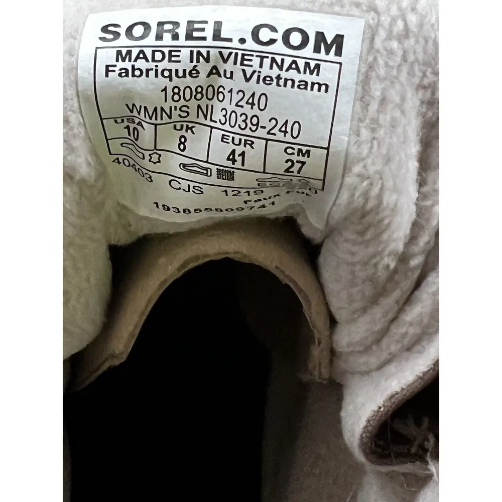 SOREL Explorer Joan Ash Brown Winter Boots Women’s Size 10 - Image 9