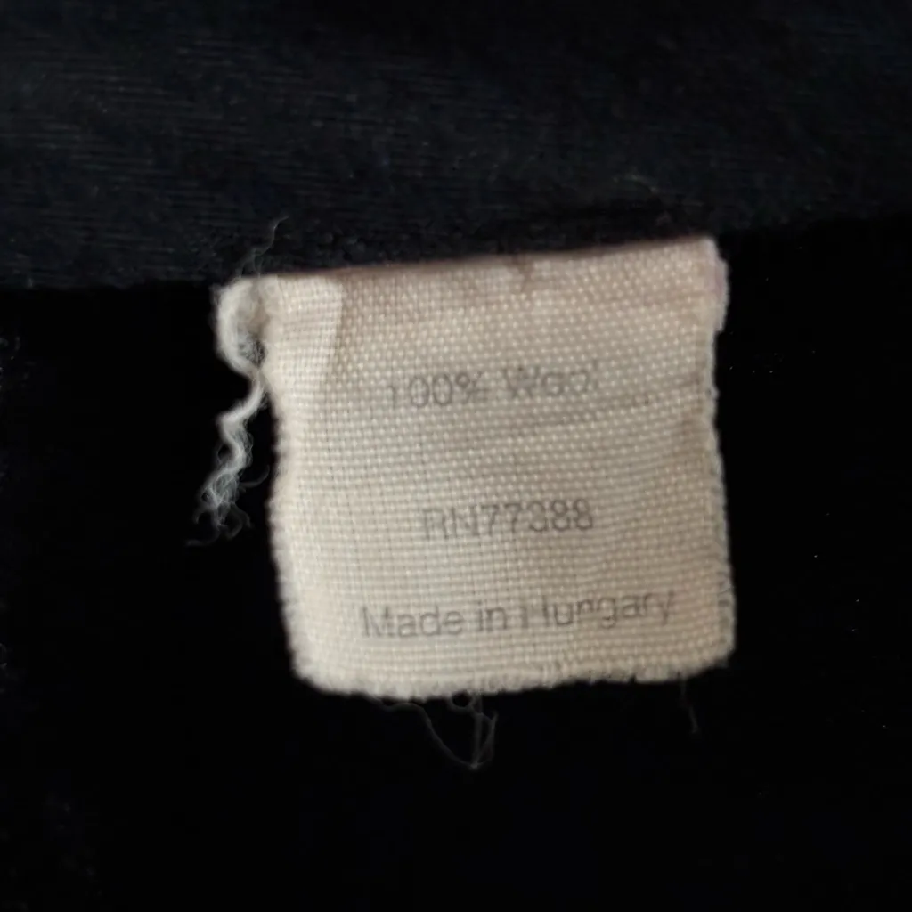 J Crew black wool wide leg trousers - Image 3