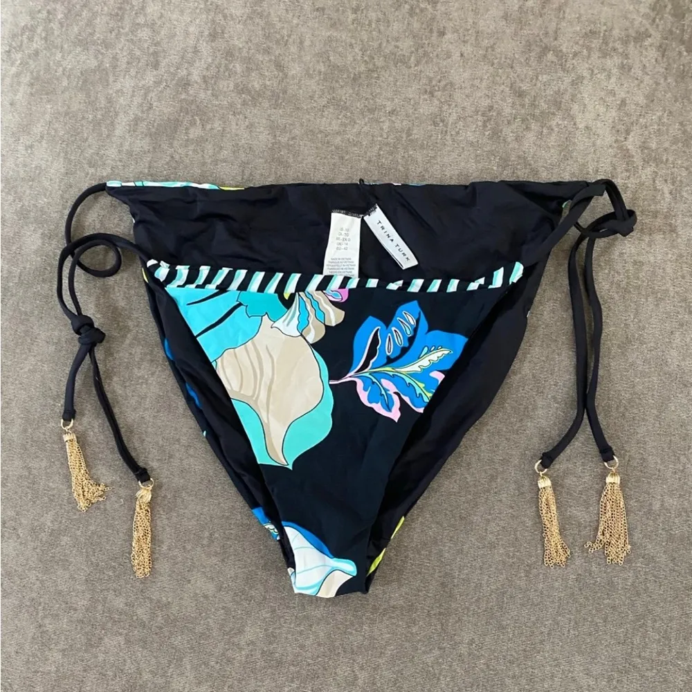 Trina Turk Reversible Tie-Side Bikini Bottom - Size 10 (L) - Image 7