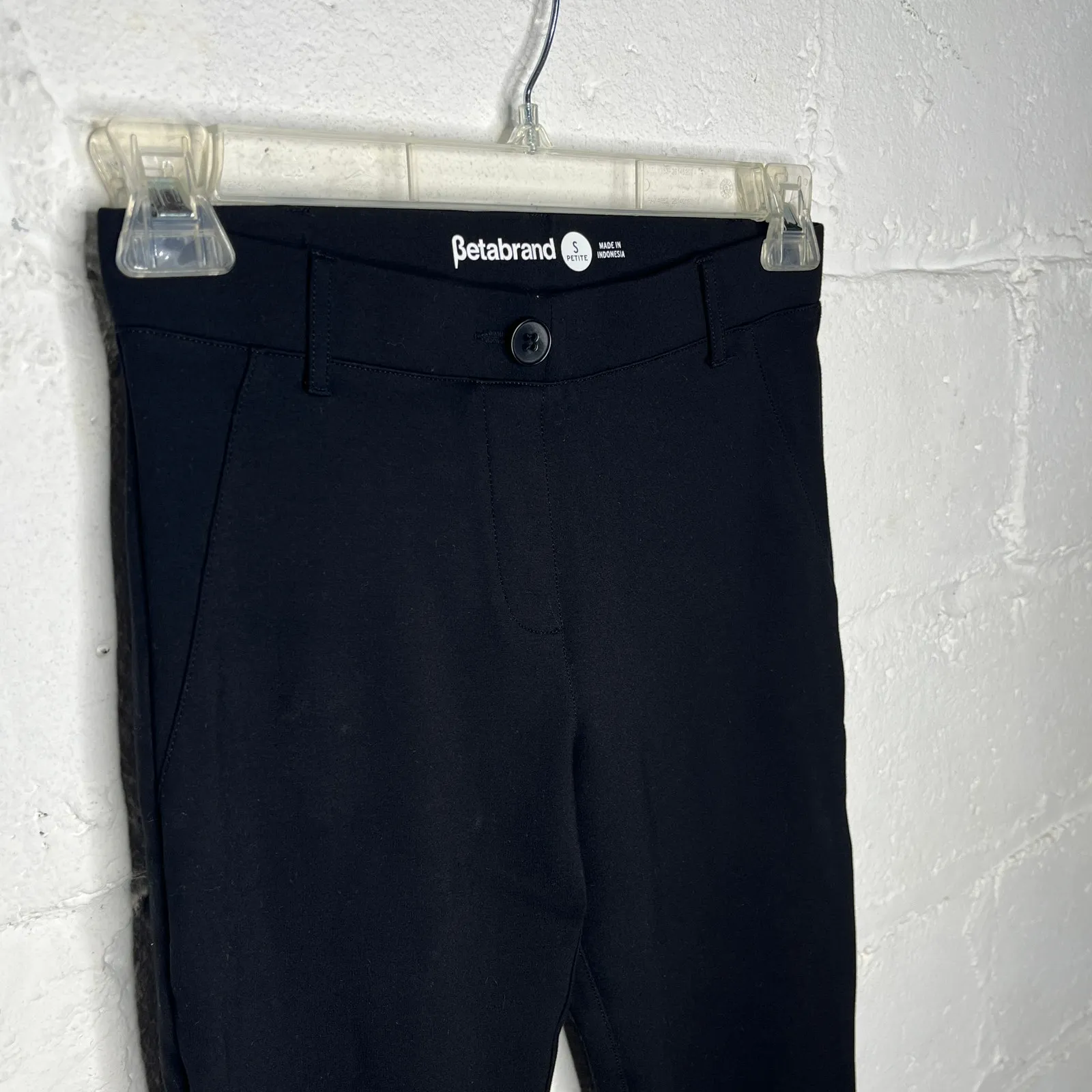 Betabrand Straight Leg Dress Pant Yoga Pant Women’s Black Size Small Petite - Image 3