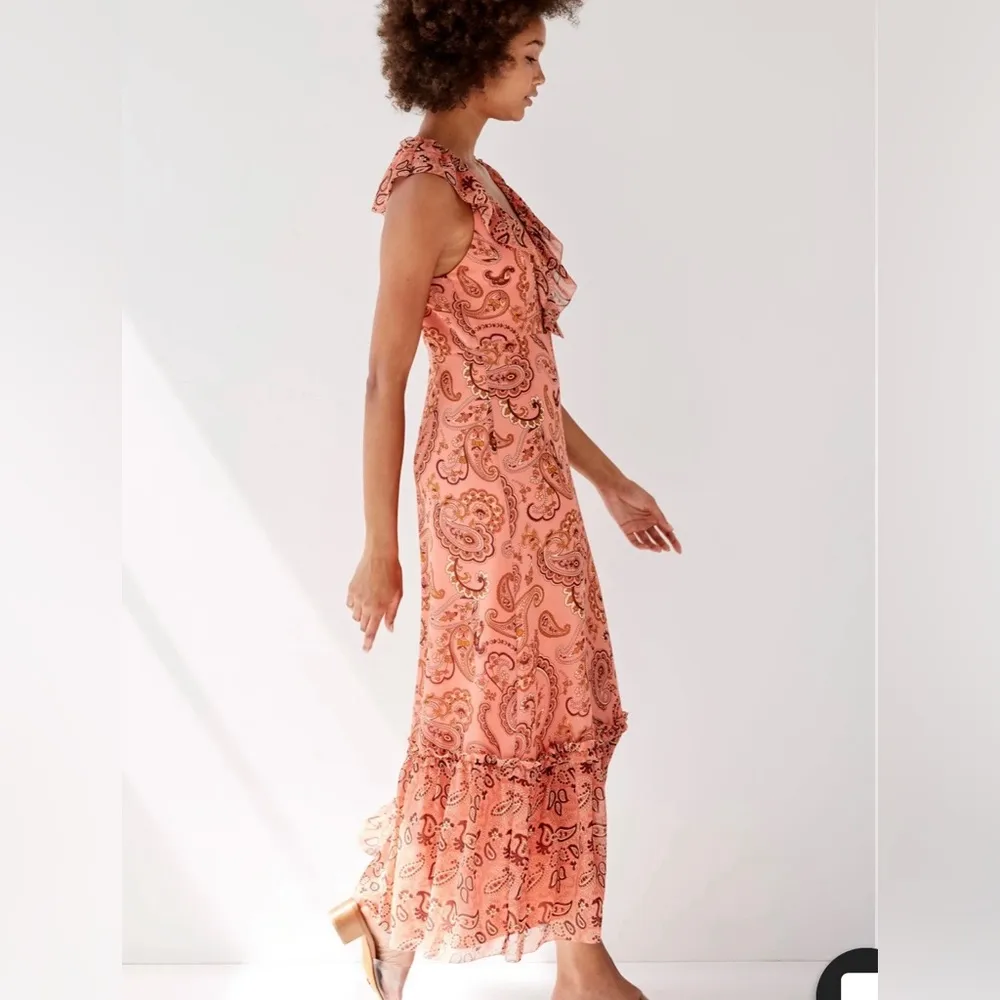 Aritzia Wilfred Long Chiffon Dress - Image 4