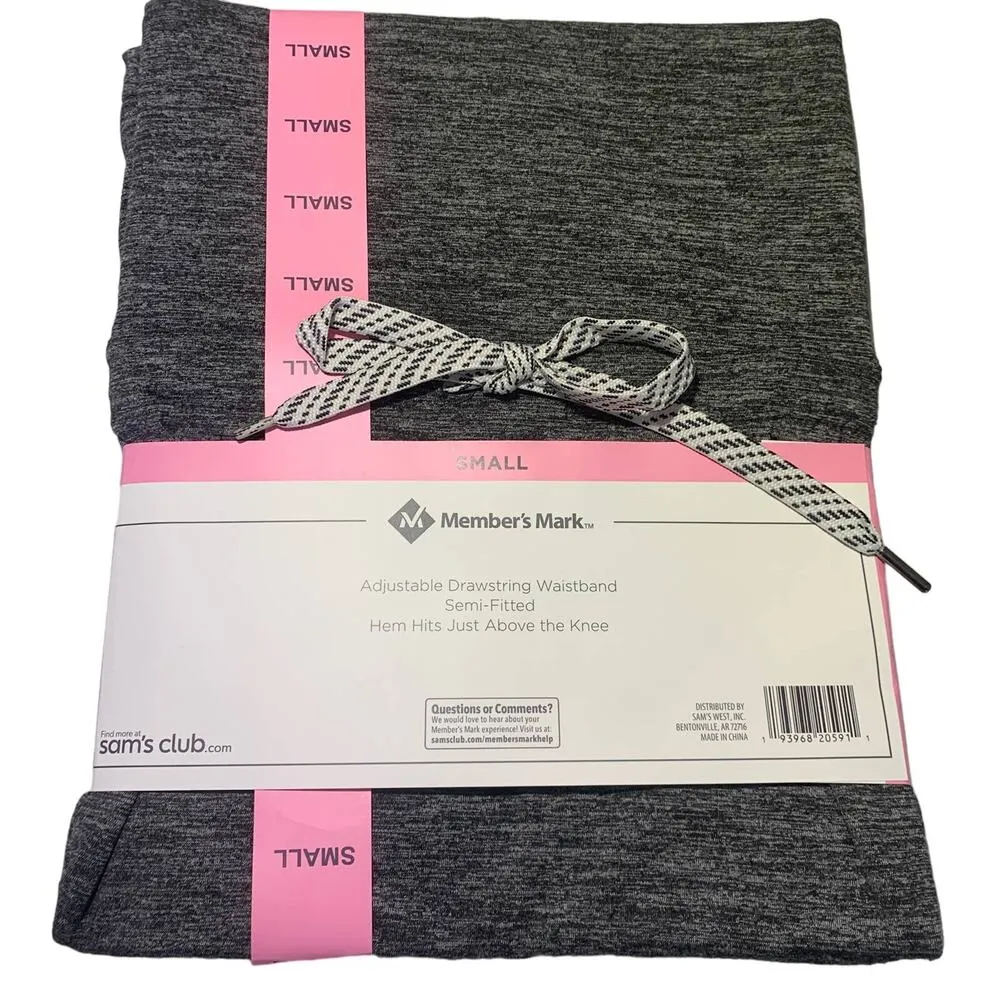 2 Pack Members Mark Womens Grey Soft Lounge Dresses Small - Image 3