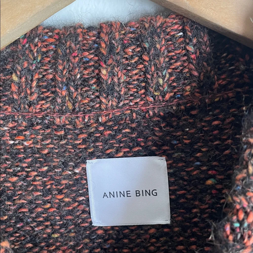 Anine Bing Rosalind Sweater Brown - Image 8